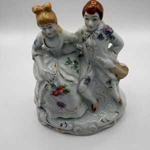 Vintage Victorian Couple Handpainted Made in Japan Figurine